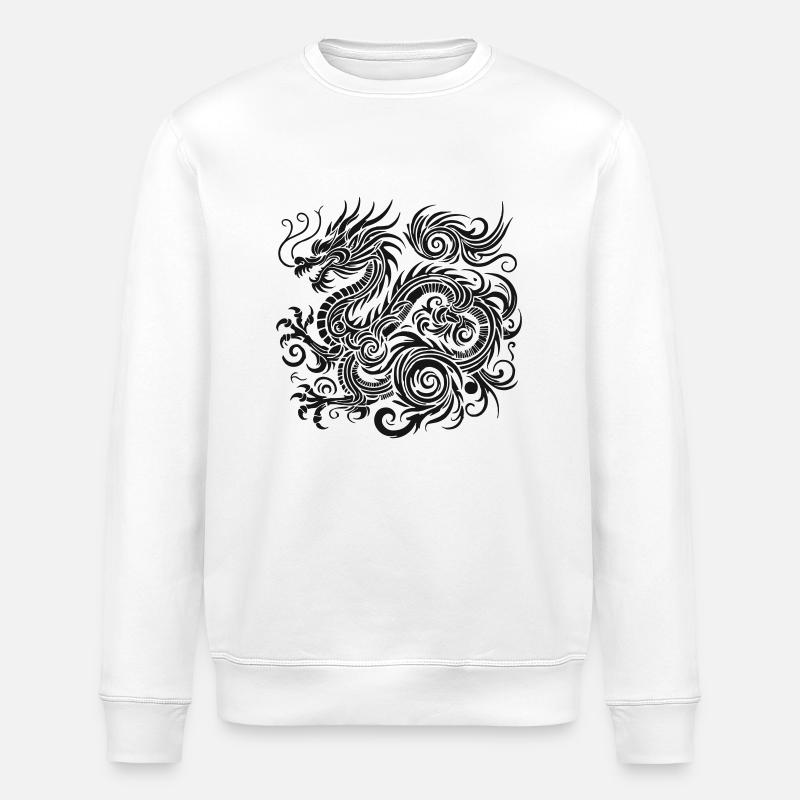drache china - Stanley/Stella Unisex Bio-Sweatshirt ROLLER - Weiß