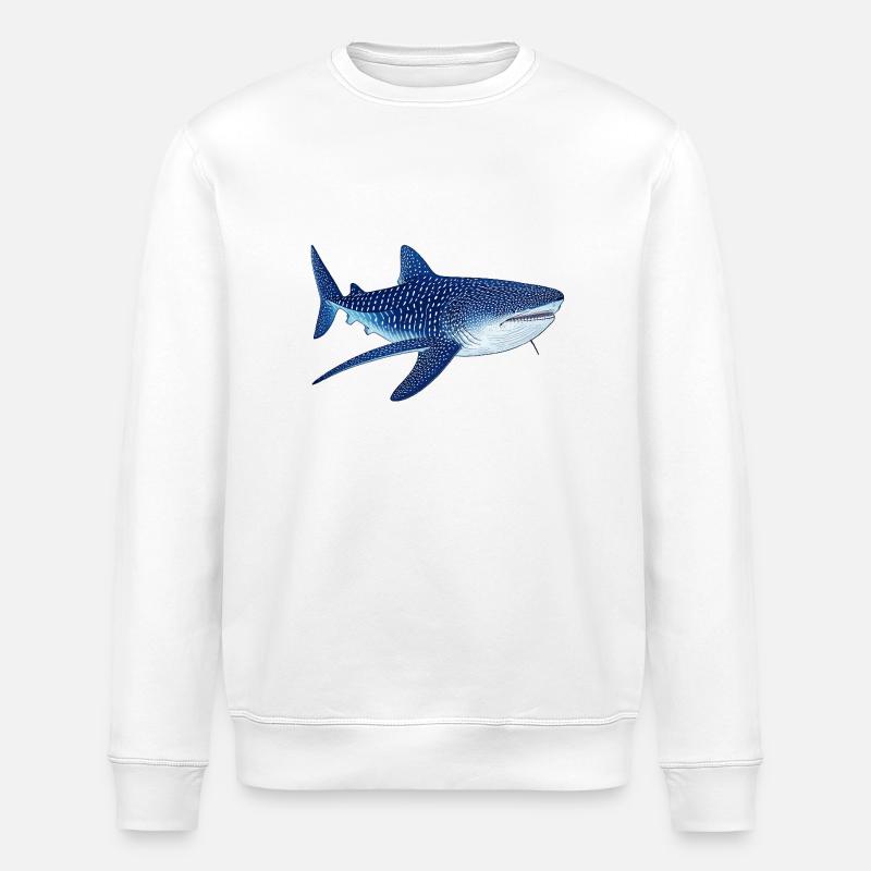 Walhai - Stanley/Stella Unisex Bio-Sweatshirt ROLLER - Weiß