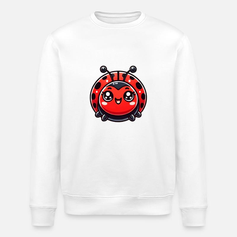 Ladybug Comic - Stanley/Stella ROLLER Unisex Organic Sweatshirt - white