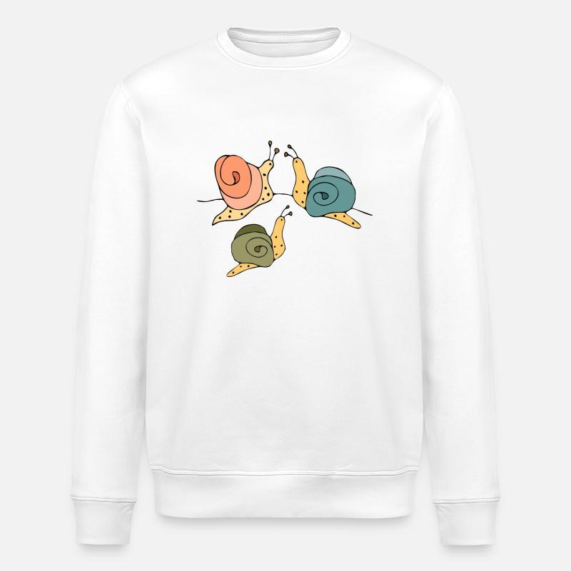 Escargots - Sweat bio ROLLER Stanley/Stella Unisexe - blanc
