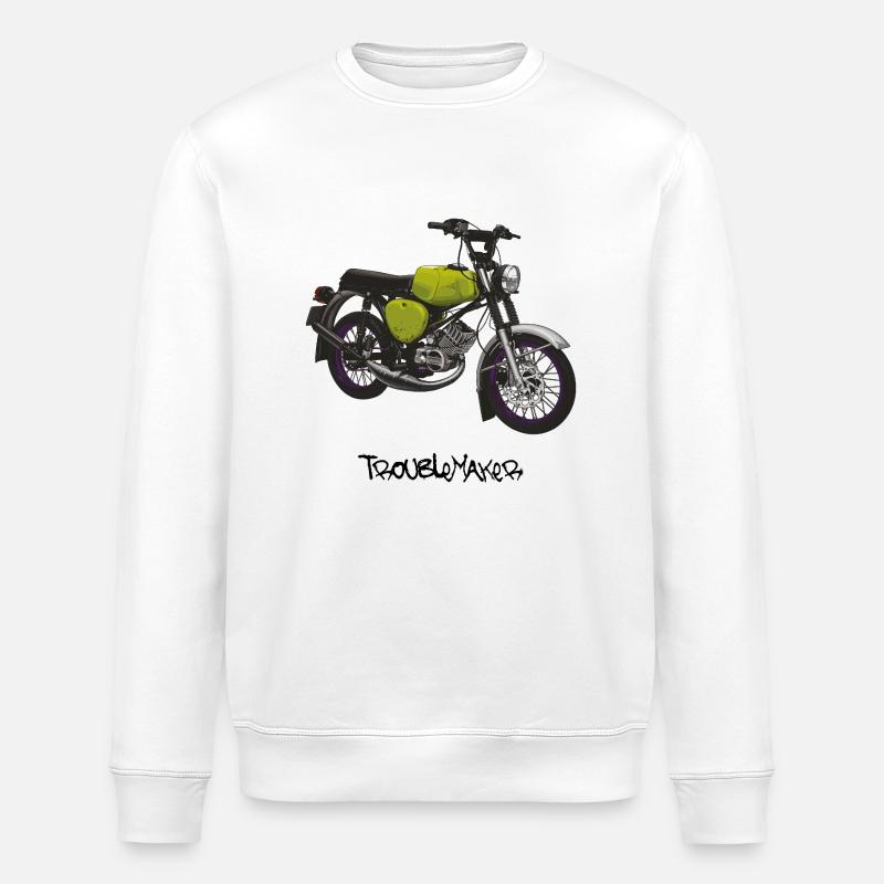 S51 (vert clair) // Illustration - Sweat bio ROLLER Stanley/Stella Unisexe - blanc