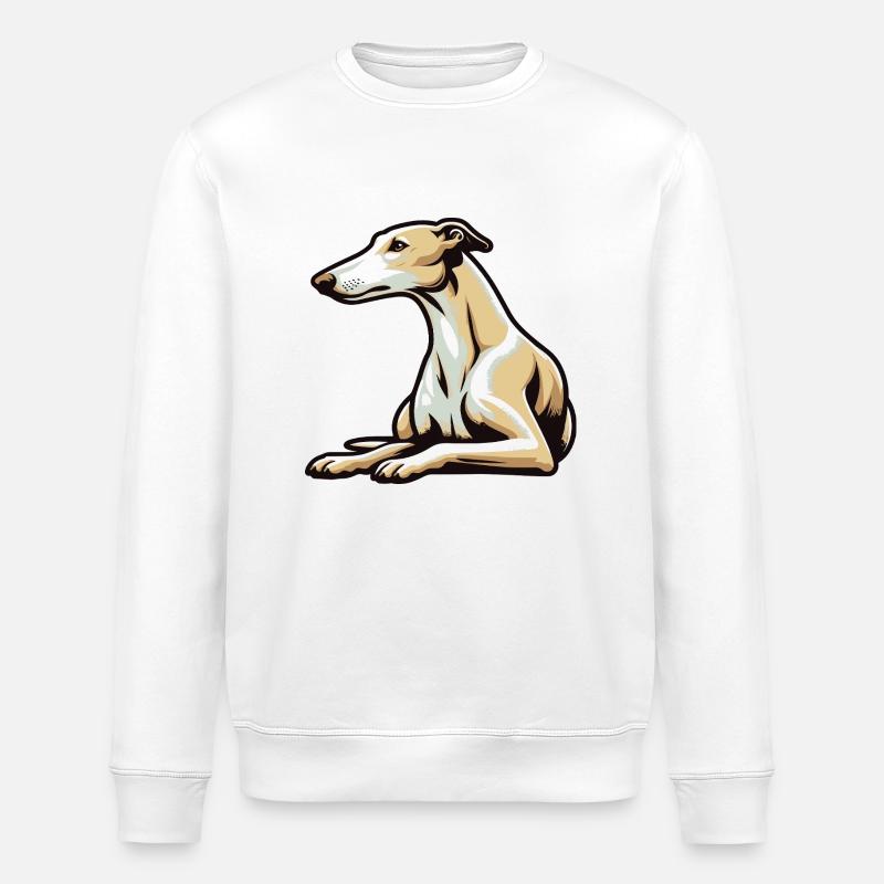 Lévrier - Sweat bio ROLLER Stanley/Stella Unisexe - blanc