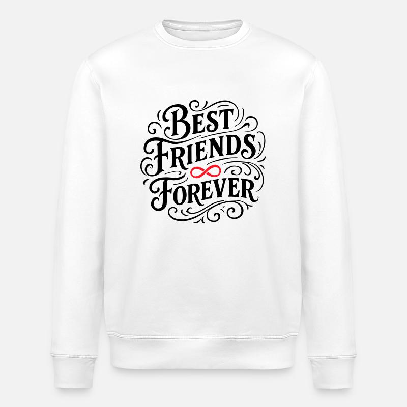 Beste Freunde Für Immer - Stanley/Stella Unisex Bio-Sweatshirt ROLLER - Weiß