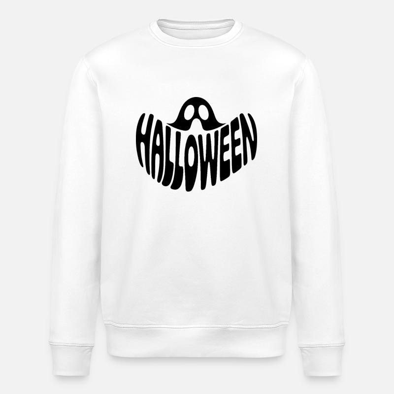 Ghost - Logo d’Halloween cool - Sweat bio ROLLER Stanley/Stella Unisexe - blanc