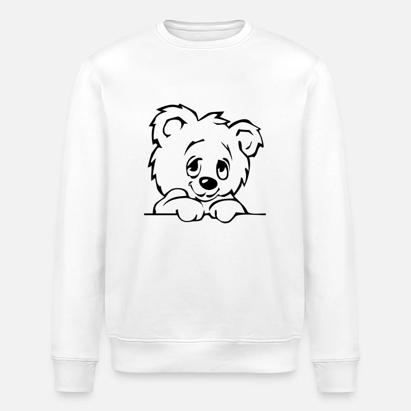 teddy3 - Stanley/Stella Unisex Bio-Sweatshirt ROLLER - Weiß