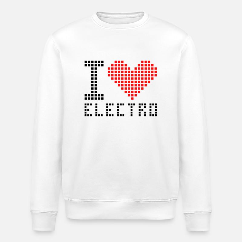 I love electro - Sweat bio ROLLER Stanley/Stella Unisexe - blanc