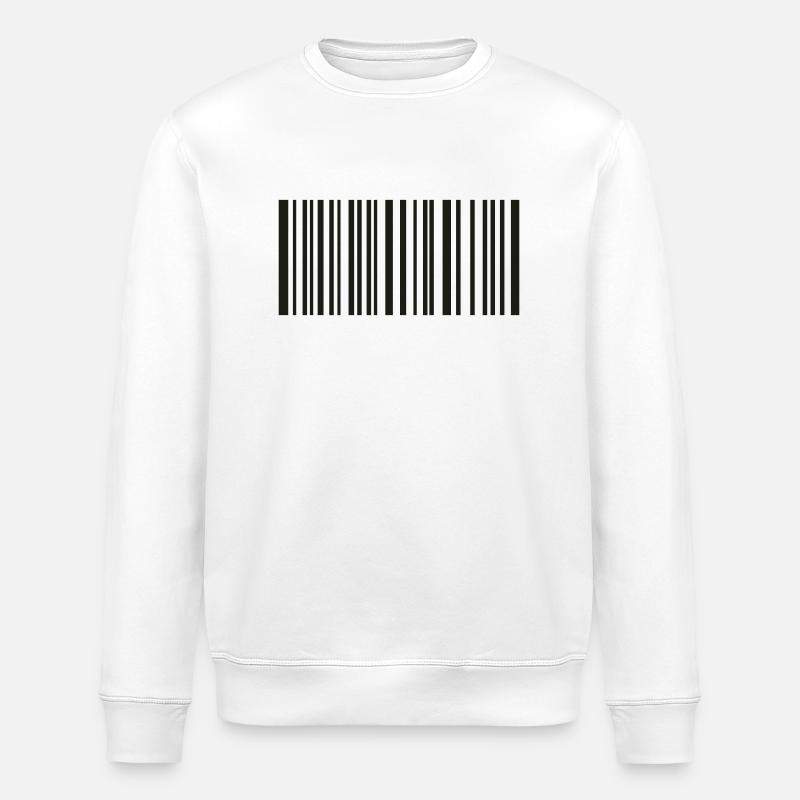 code-barre - Sweat bio ROLLER Stanley/Stella Unisexe - blanc