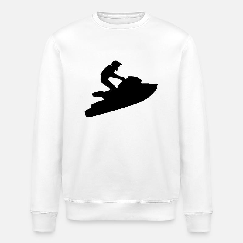 Jetski - Stanley/Stella Unisex Bio-Sweatshirt ROLLER - Weiß