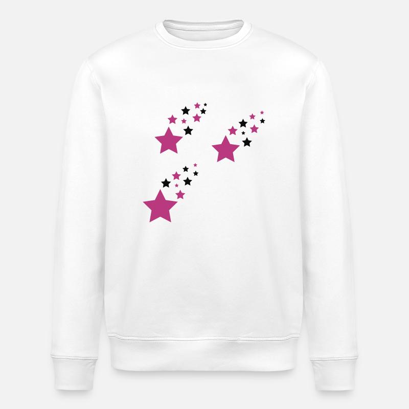 Sterne - Stanley/Stella Unisex Bio-Sweatshirt ROLLER - Weiß