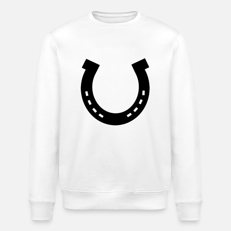 Fers à cheval, cheval - Sweat bio ROLLER Stanley/Stella Unisexe - blanc