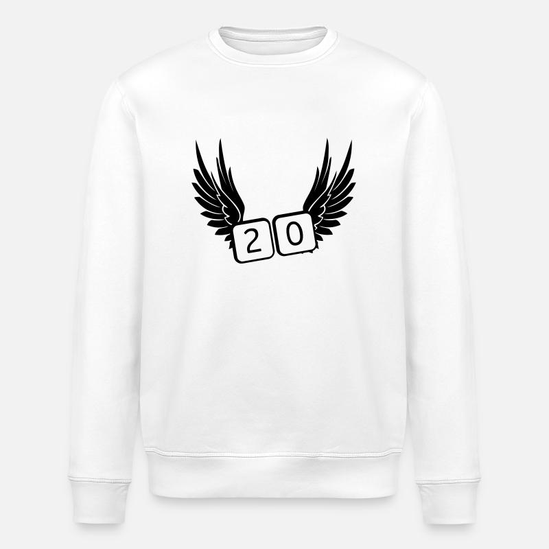 20 years - Stanley/Stella ROLLER Unisex Organic Sweatshirt - white