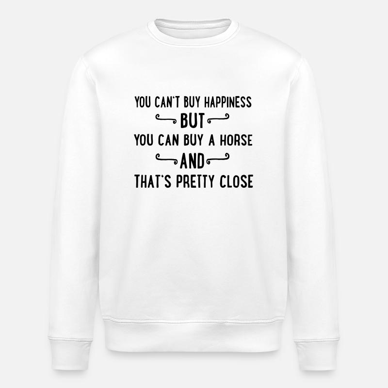 cheval - Sweat bio ROLLER Stanley/Stella Unisexe - blanc