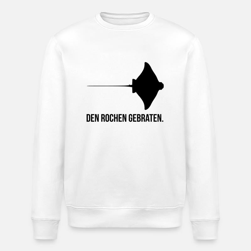 Gebratener Rochen - Stanley/Stella Unisex Bio-Sweatshirt ROLLER - Weiß