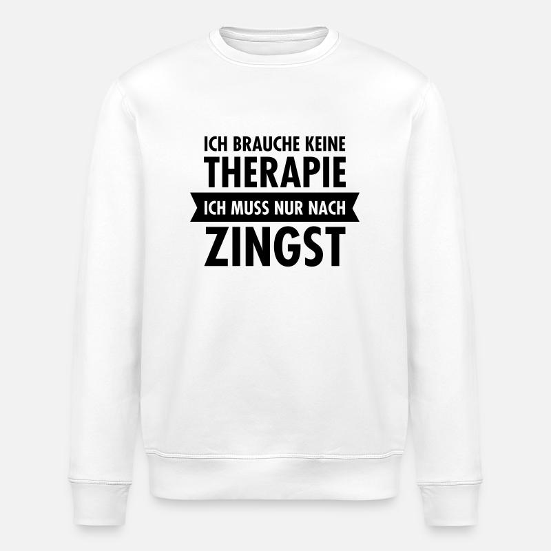 Therapie Zingst - Stanley/Stella ROLLER Unisex Organic Sweatshirt - white