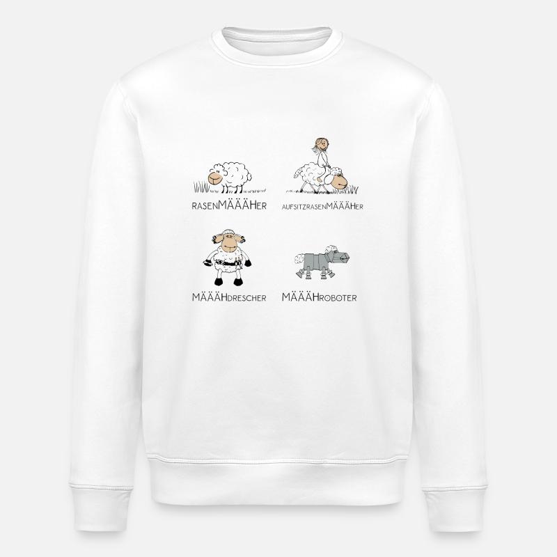 MÄÄÄHen - Stanley/Stella Unisex Bio-Sweatshirt ROLLER - Weiß