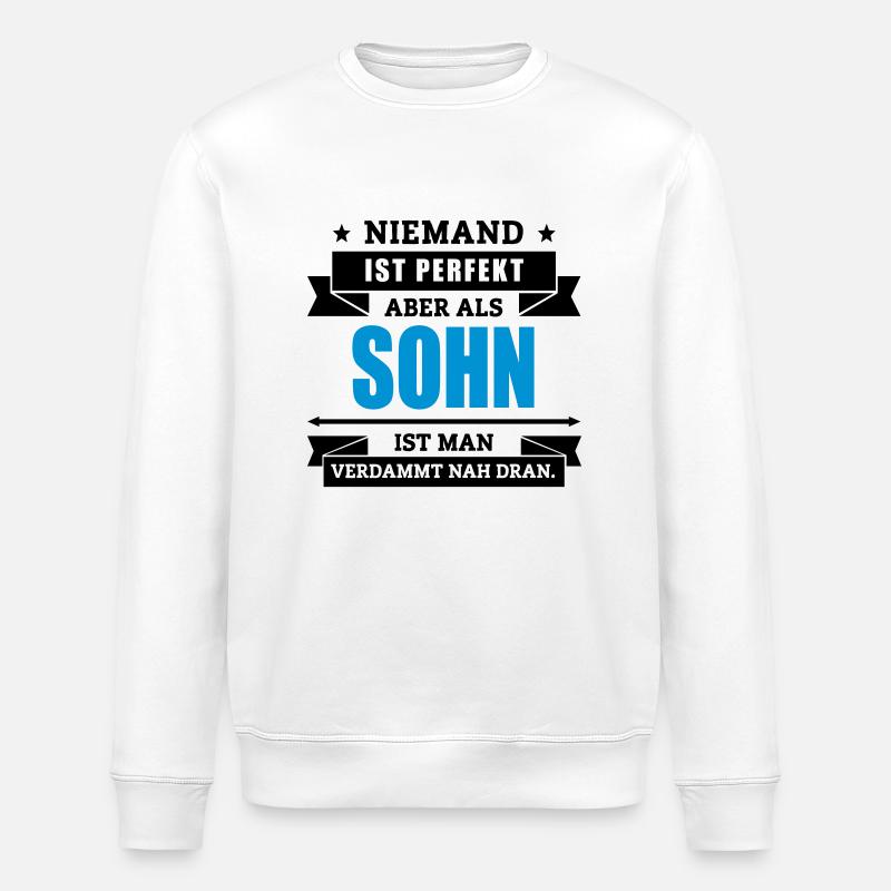 Funshirt Sohn - Stanley/Stella Unisex Bio-Sweatshirt ROLLER - Weiß