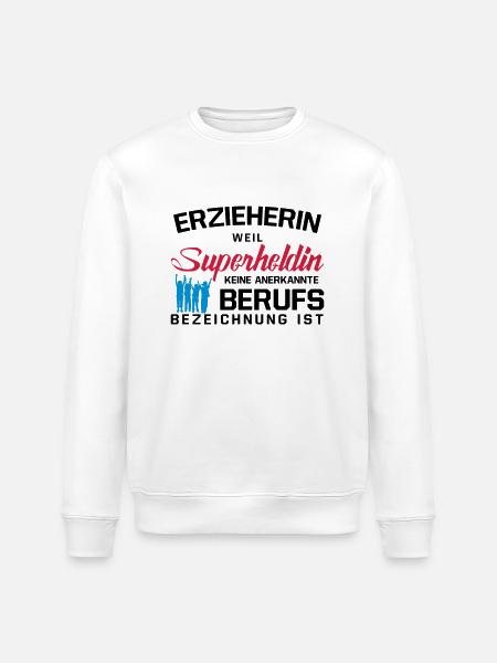 Erzieherin - Stanley/Stella Unisex Bio-Sweatshirt ROLLER - Weiß