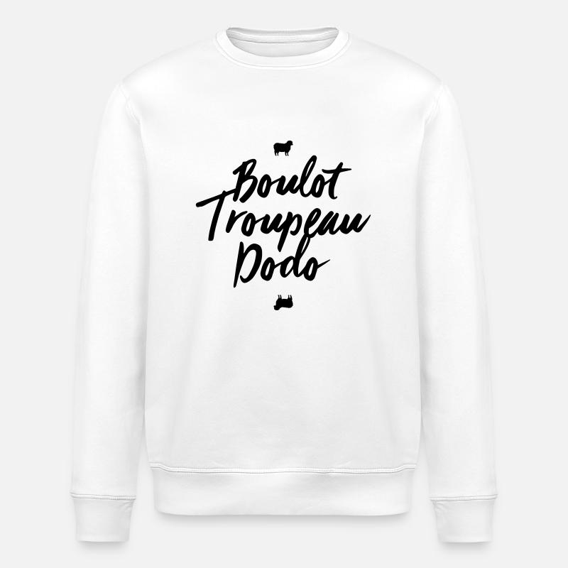 Boulot Troupeau Dodo - Tote Bag - Sweat bio ROLLER Stanley/Stella Unisexe - blanc