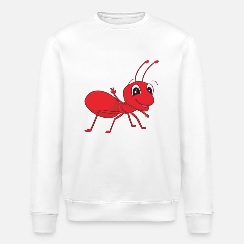 Coole Ameise - Stanley/Stella Unisex Bio-Sweatshirt ROLLER - Weiß