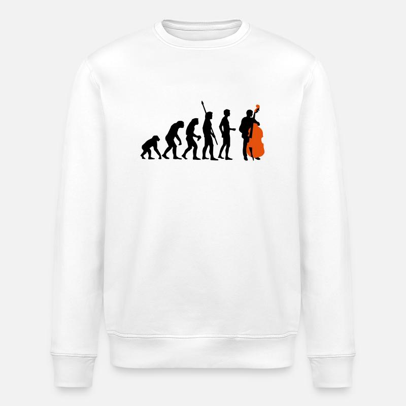 evolution_bass_2c - Stanley/Stella Unisex Bio-Sweatshirt ROLLER - Weiß