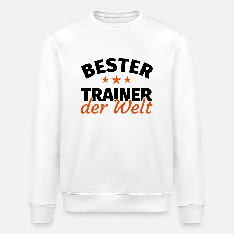 Trainer Geschenk - Stanley/Stella Unisex Bio-Sweatshirt ROLLER - Weiß