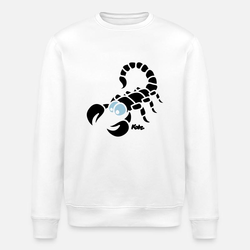 Skorpion (2c) - Stanley/Stella ROLLER Unisex Organic Sweatshirt - white