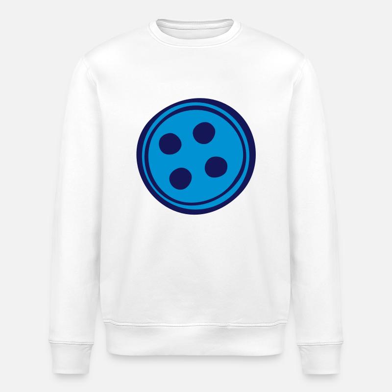 Button - Stanley/Stella Unisex Bio-Sweatshirt ROLLER - Weiß