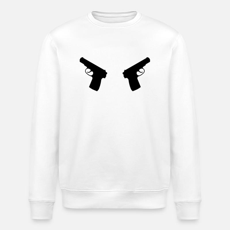 Pistolen - Stanley/Stella Unisex Bio-Sweatshirt ROLLER - Weiß