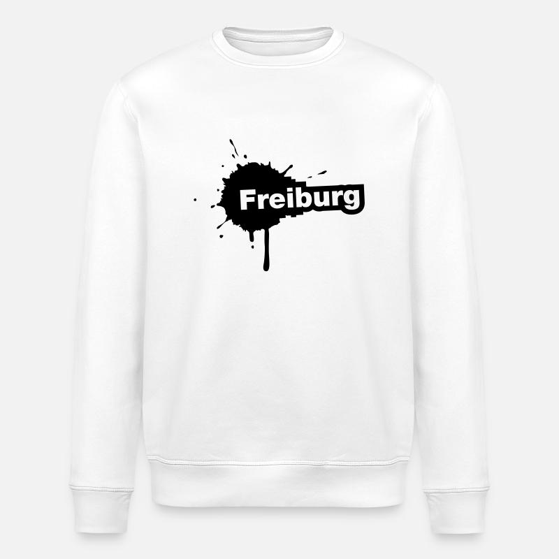 Freiburg Splatter - Stanley/Stella Unisex Bio-Sweatshirt ROLLER - Weiß