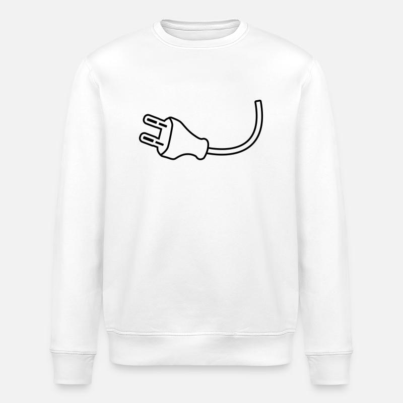 Plug - Stanley/Stella ROLLER Unisex Organic Sweatshirt - white