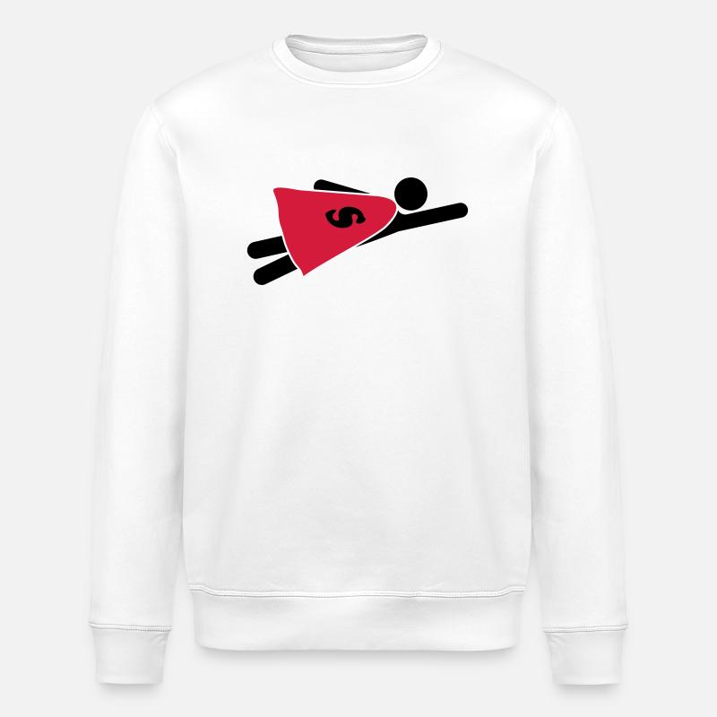 Super Hero - Stanley/Stella Unisex Bio-Sweatshirt ROLLER - Weiß