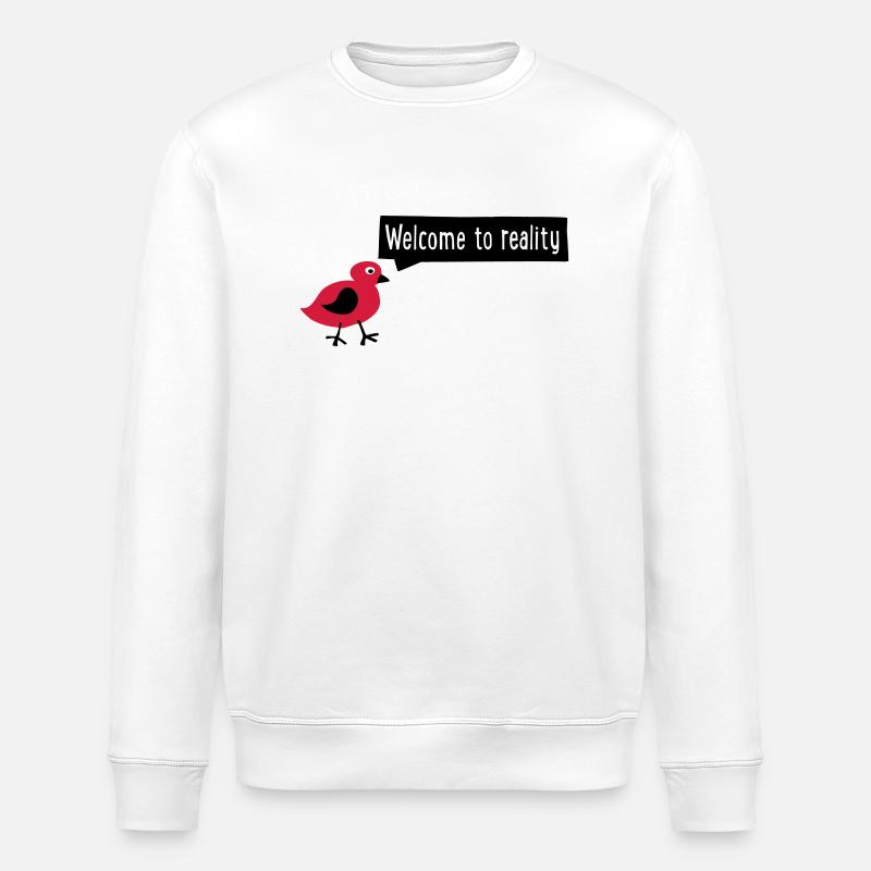 reality - Stanley/Stella ROLLER Unisex Organic Sweatshirt - white