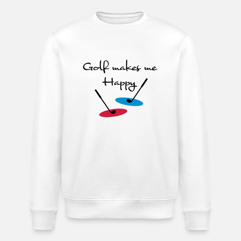 golf - Stanley/Stella ROLLER Unisex Organic Sweatshirt - white