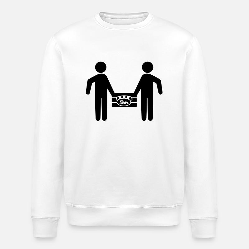 beer_box_f1 - Stanley/Stella Unisex Bio-Sweatshirt ROLLER - Weiß