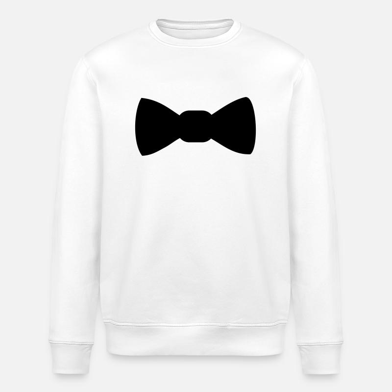 Noeud Papillon - Sweat bio ROLLER Stanley/Stella Unisexe - blanc