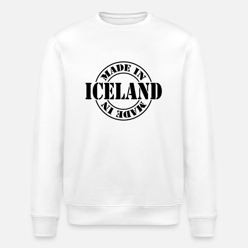 made in iceland m1k2 - Sweat bio ROLLER Stanley/Stella Unisexe - blanc