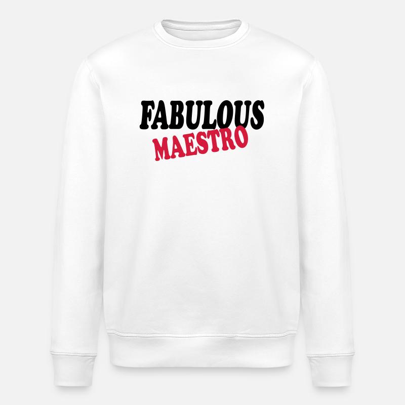 Fabulous maestro 111 - Stanley/Stella Unisex Bio-Sweatshirt ROLLER - Weiß