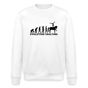 Voltigieren - Stanley/Stella Unisex Bio-Sweatshirt ROLLER - Weiß - Vorne - Nik (191cm)