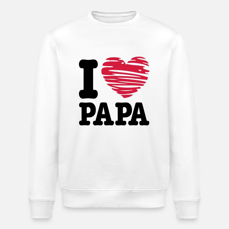 papa - Sweat bio ROLLER Stanley/Stella Unisexe - blanc