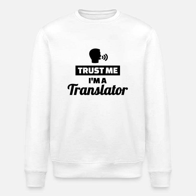 Translator - Stanley/Stella ROLLER Unisex Organic Sweatshirt - white