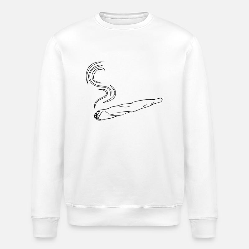 joint design kiffen - Sweat bio ROLLER Stanley/Stella Unisexe - blanc