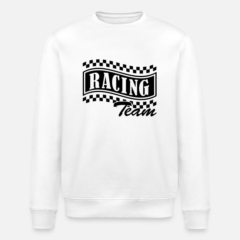 racing_team_001 - Stanley/Stella ROLLER Unisex Organic Sweatshirt - white