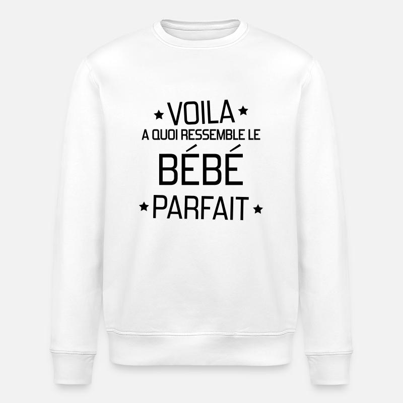bébé / naissance / garçon / fille / maman - Sweat bio ROLLER Stanley/Stella Unisexe - blanc