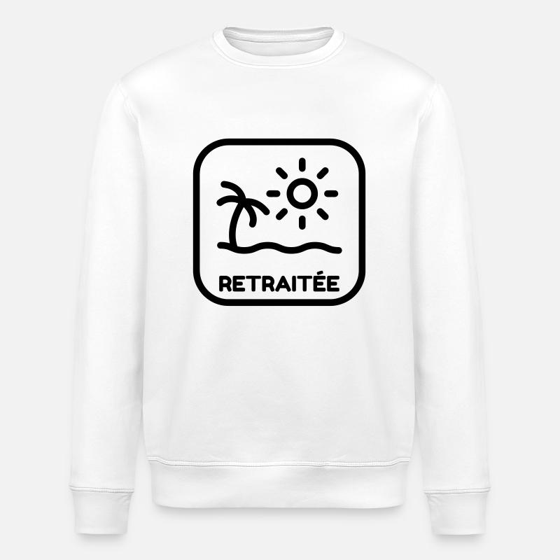 retraite / retraité / retraitée / pension - Sweat bio ROLLER Stanley/Stella Unisexe - blanc