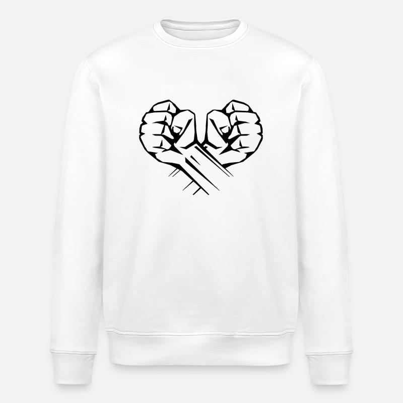 hände design - Stanley/Stella Unisex Bio-Sweatshirt ROLLER - Weiß