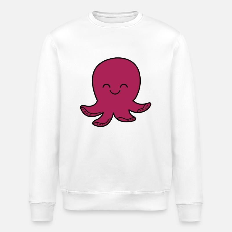 oktopus_002 - Sweat bio ROLLER Stanley/Stella Unisexe - blanc