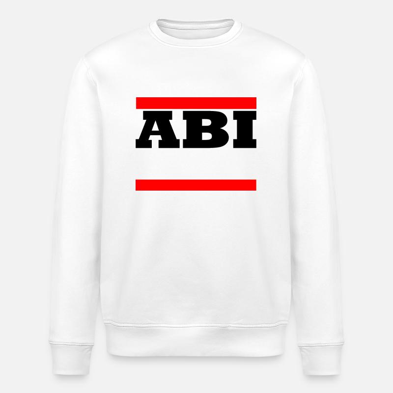 Abi motif to personalize - Stanley/Stella ROLLER Unisex Organic Sweatshirt - white