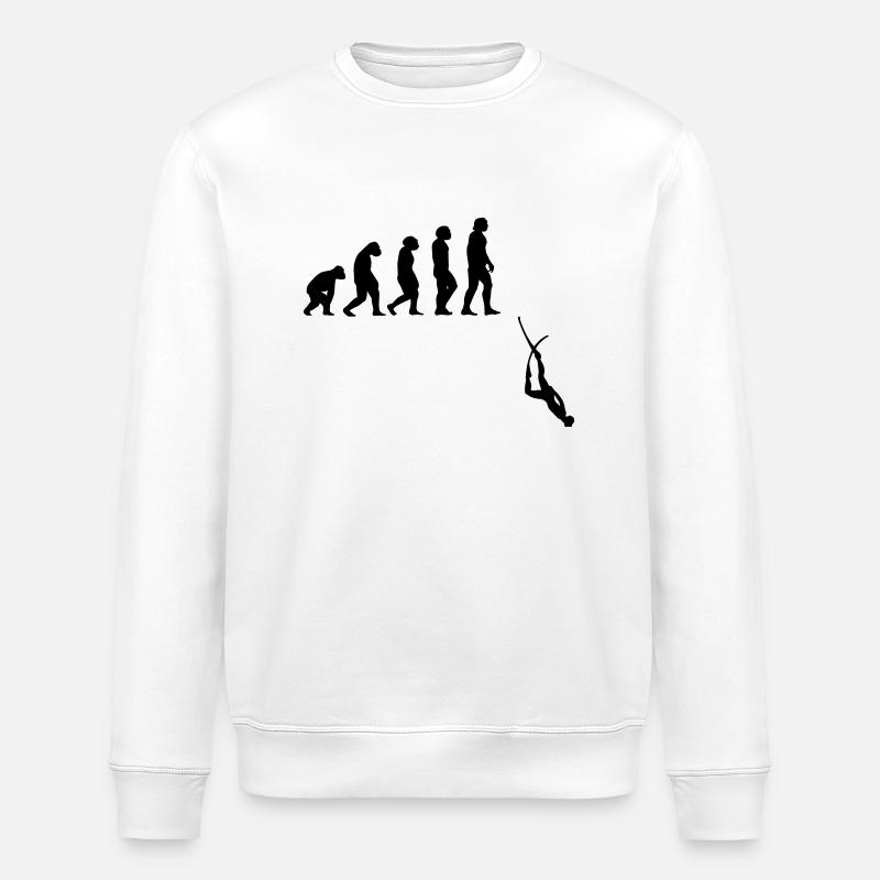 Evolution Apnea Diving - Stanley/Stella ROLLER Unisex Organic Sweatshirt - white