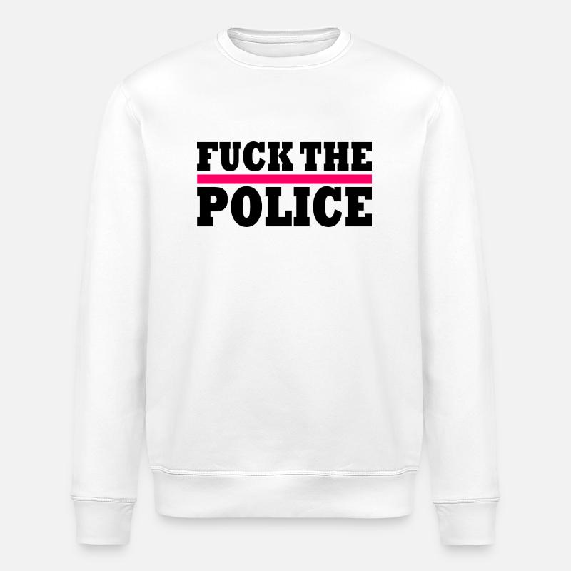 stop brutality - Stanley/Stella Unisex Bio-Sweatshirt ROLLER - Weiß