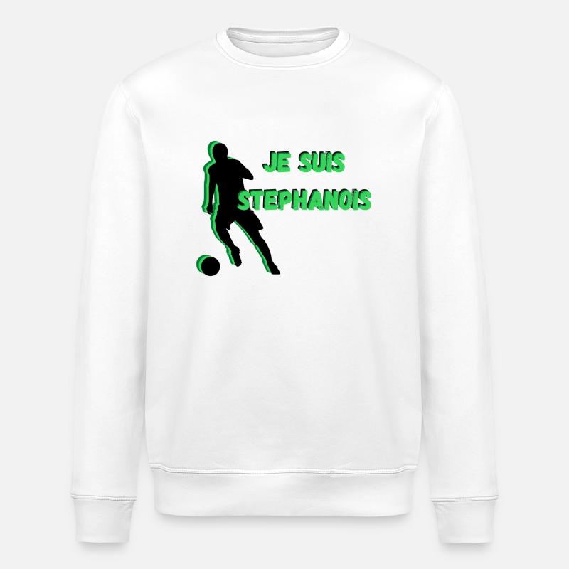 Je suis stéphanois - Sweat bio ROLLER Stanley/Stella Unisexe - blanc